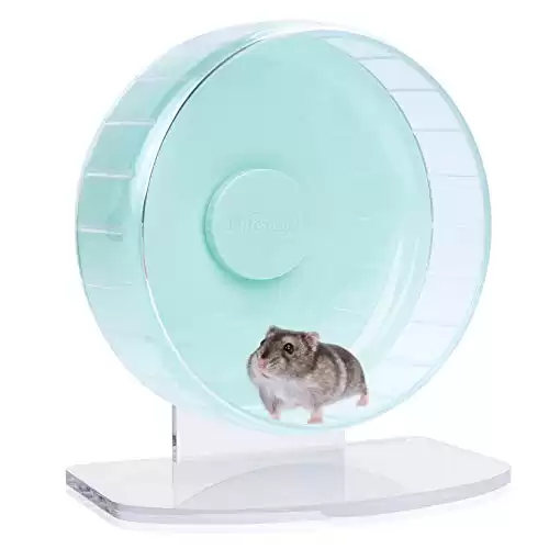 Niteangel Super-Silent Hamster Exercise Wheel for Hamsters Gerbils Mice Or Other Small Animals (S, Mint Green)